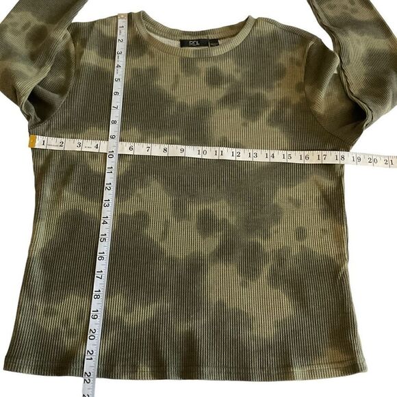 RDI Top Shirt Pullover Camouflage Crew Neck Green Light Green Women Size Small - Picture 5 of 9